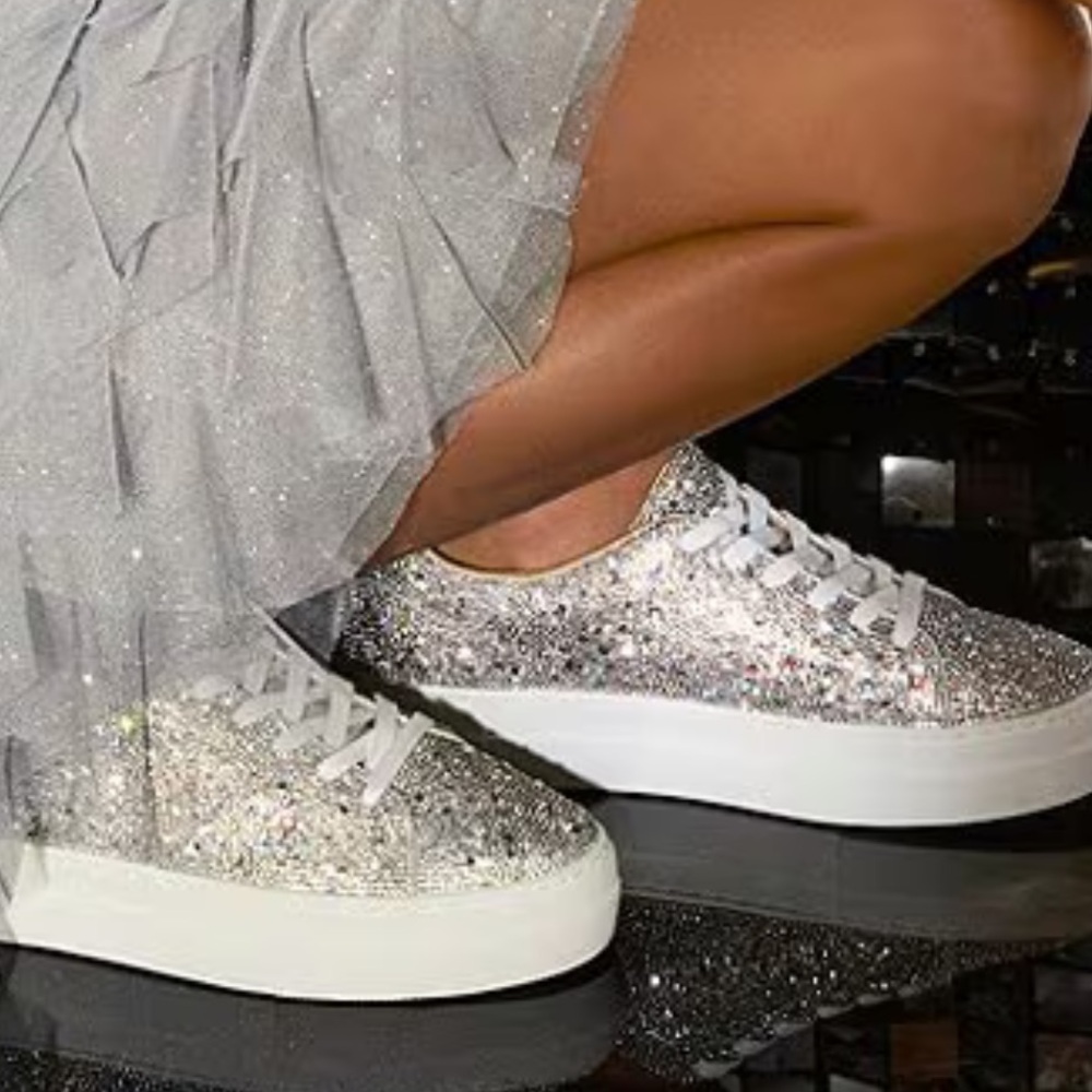 Betsy Johnson Sydny  Crystal Pavé Platform
Sneaker (Women) Rhinestone